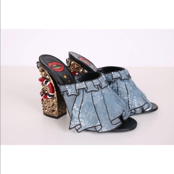 Gucci Owen Ruffle heels. NIB - Picture 3 of 7